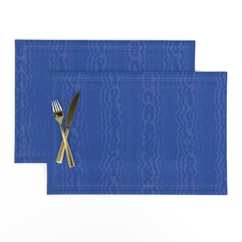 Watered Silk Moire Texture (Large) - Bright Blue