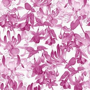 Tangled Garden - Pink & White