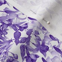 Tangled Garden - Violet & White
