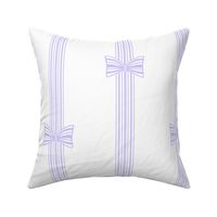 Preppy Grandmillennial stripes and bows in lilac purple  | Pinstripes vertical ribbon | large