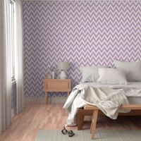 Lilac Purple and Ivory Ikat Chevron