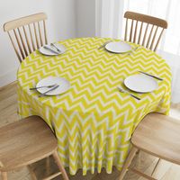 Yellow and Ivory Ikat Chevron