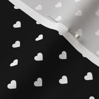 Black and White Polka Dot Hearts