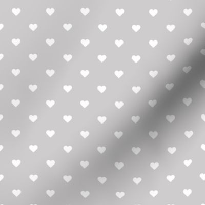 Light Gray Polka Dot Hearts