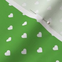 Kelly Green Polka Dot Hearts