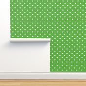 Kelly Green Polka Dot Hearts