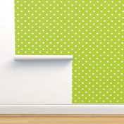 Apple Green Polka Dot Hearts