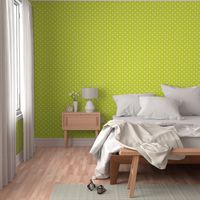 Lime Green Polka Dot Hearts