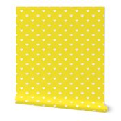 Yellow Polka Dot Hearts