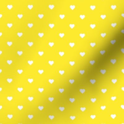 Yellow Polka Dot Hearts