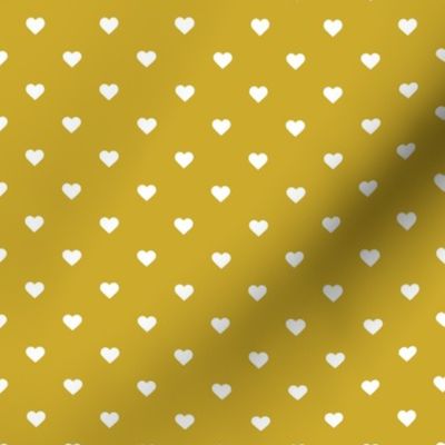 Gold Polka Dot Hearts