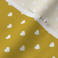 Gold Polka Dot Hearts