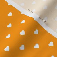 Orange Polka Dot Hearts