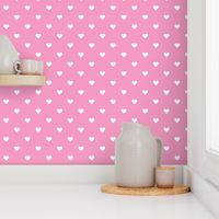 Bubblegum Pink Polka Dot Hearts