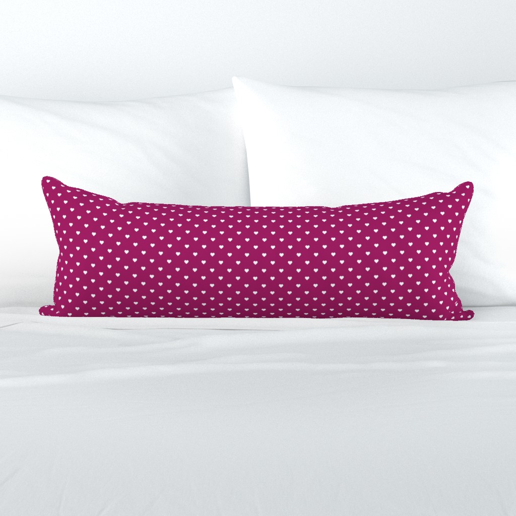 Berry Purple Polka Dot Hearts