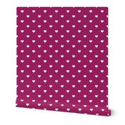 Berry Purple Polka Dot Hearts