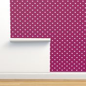 Berry Purple Polka Dot Hearts