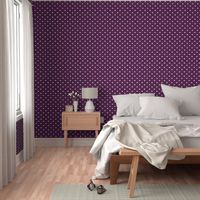 Plum Purple Polka Dot Hearts