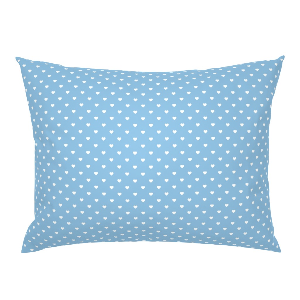 Sky Blue Polka Dot Hearts