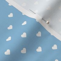 Sky Blue Polka Dot Hearts