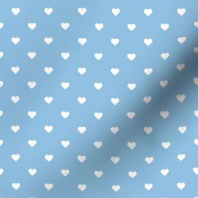 Sky Blue Polka Dot Hearts