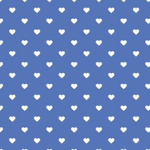 Royal Blue Polka Dot Hearts