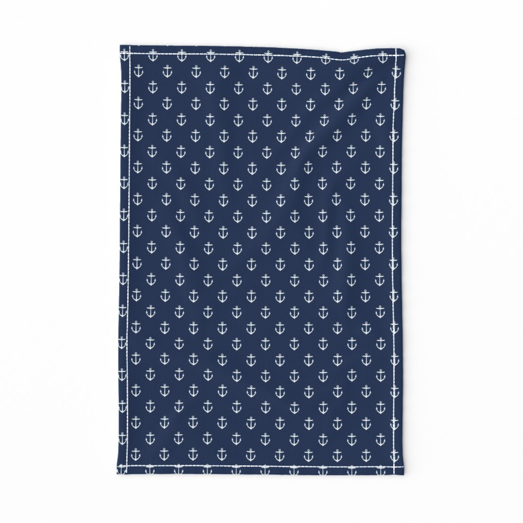 Navy Blue Anchors