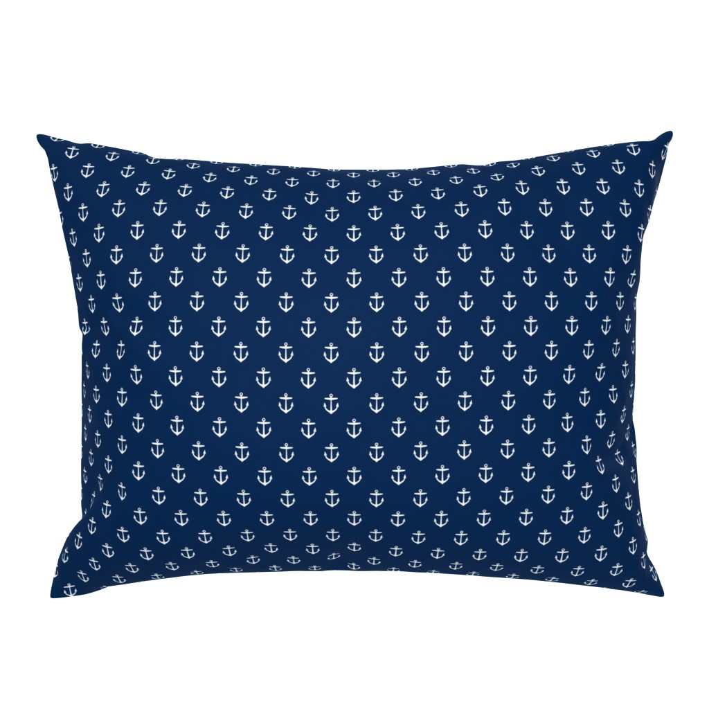 Navy Blue Anchors