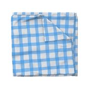 XL Checkered Painterly Plaid - Coastal Blue