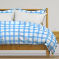 XL Checkered Painterly Plaid - Coastal Blue