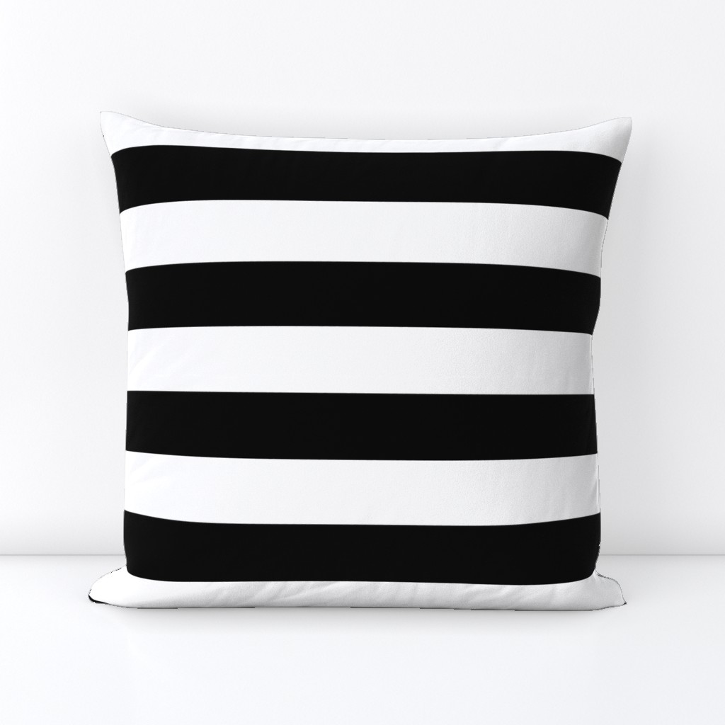 Black and White Wide Stripes