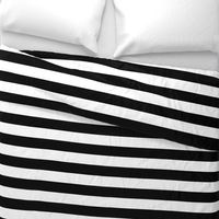 Black and White Wide Stripes