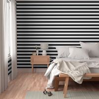 Black and White Wide Stripes