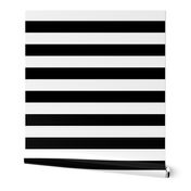 Black and White Wide Stripes