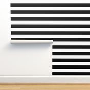 Black and White Wide Stripes