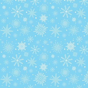 Snowflakes - Blue