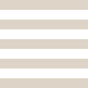 Linen Beige Wide Stripes