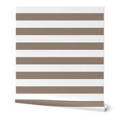 Mocha Brown Wide Stripes