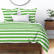 Kelly Green Wide Stripes