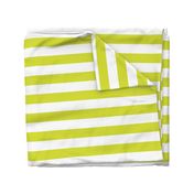Lime Green Wide Stripes