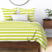 Lime Green Wide Stripes