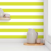 Lime Green Wide Stripes