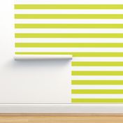 Lime Green Wide Stripes