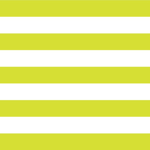 Lime Green Wide Stripes