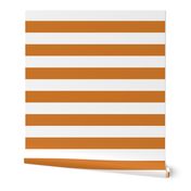 Burnt Orange Wide Stripes