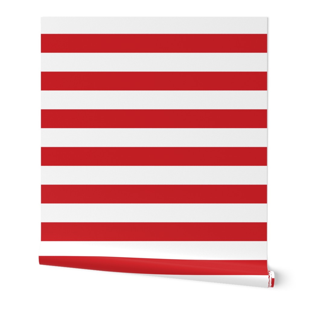 Red Wide Stripes