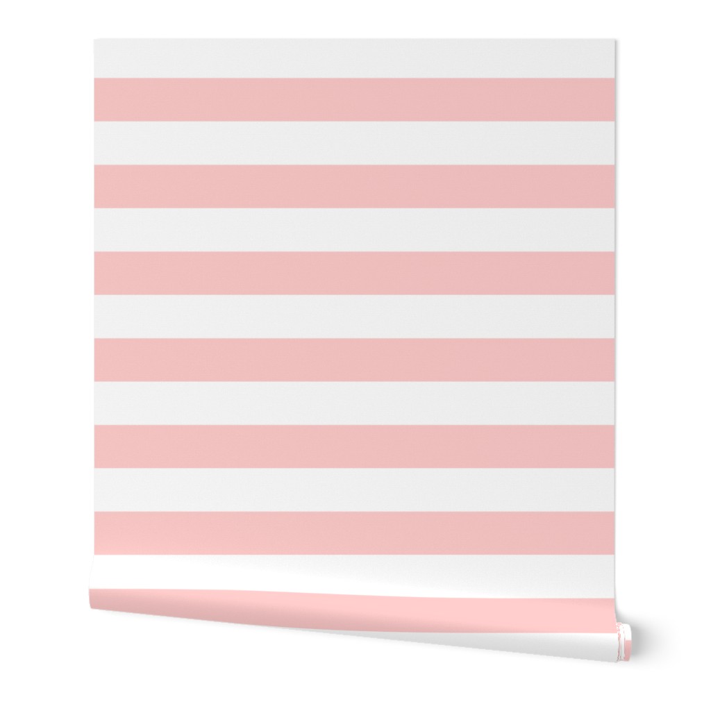 Light Pink Wide Stripes