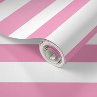 Bubblegum Pink Wide Stripes