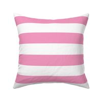 Bubblegum Pink Wide Stripes