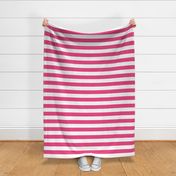 Hot Pink Wide Stripes